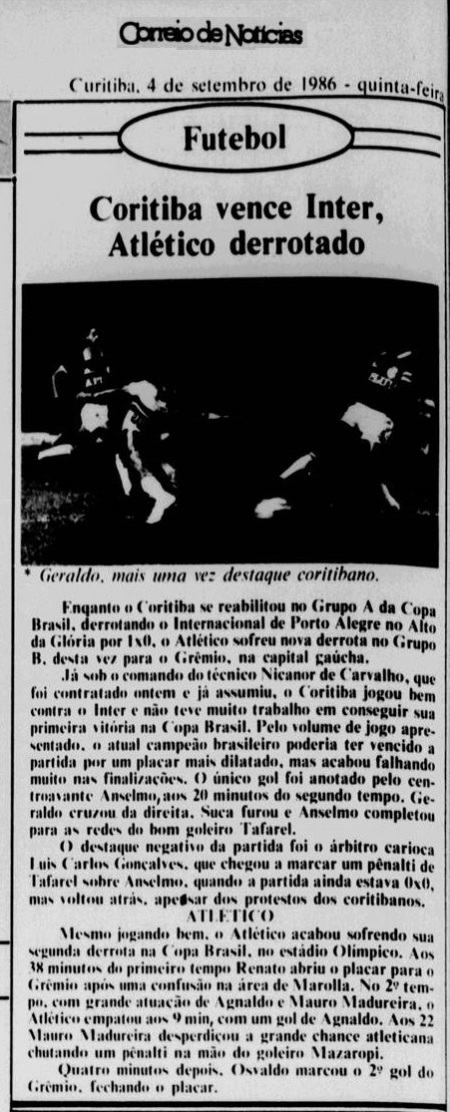 cCorreio de Noticias PR 4 setembro 1986